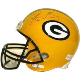 Autographed Aaron Rodgers Helmet   Full Size PROOF COA