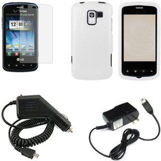 iFase Brand LG VS700/LS700 Combo Rubber White Protective