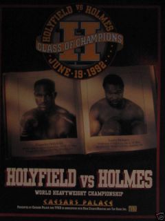 1992 Holyfield vs Holmes Fight Poster