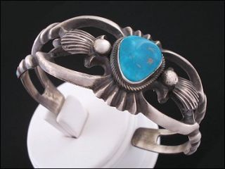 Henry Morgan Navajo Turquoise and Sterling Bracelet