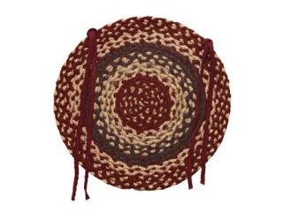 IHF Braided Jute Round Chair Pads Covers for Sale Westbrook Set 4