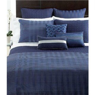 Hotel Collection Horizon Quilted Blue EURO Pillow Sham