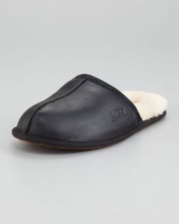 scuff mule slipper black $ 90