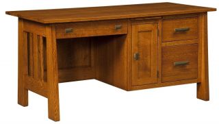  Desk Solid Wood Wooden Small Mission Home Office Furniture File