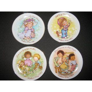 Four Avon Collectible Mothers Day Plates (1981, 1982