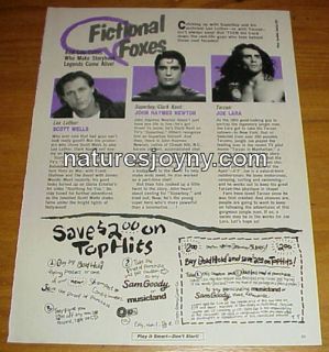 JOE LARA Tarzan, JOHN HAYMES NEWTON, SCOTT WELLS Superboy 1989 Teen