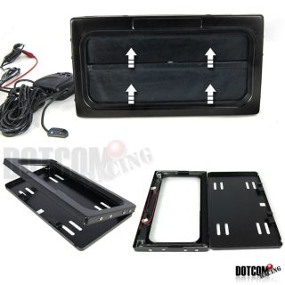 Electric Motorized Remote Control Hide Away License Plate Frame Cover