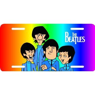 The Beatles Cartoon Caricature Aluminium License Plate