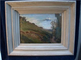 ExcellentPlein Air Impressionist Oil Painting Indistinctly Signed