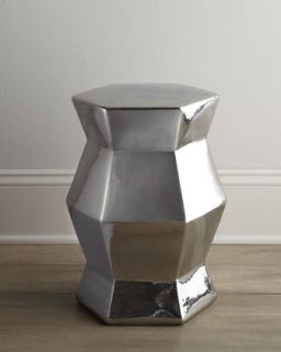  exclusive silvery ceramic stool compare at $ 300 special value $ 140
