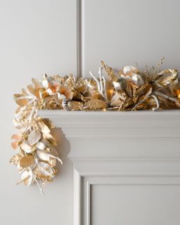 Champagne Frost Pre Lit Christmas Wreath   