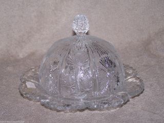 Higbee Thistle Round Covered Butter Dish