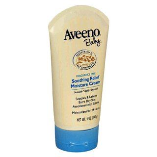 Aveeno Baby Soothing Relief Moisture Cream, 5 Ounce Tubes