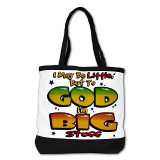 Shoulder Bag Purse (2 Sided) Black I May Be Little but to