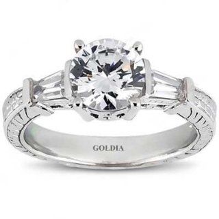 2.28 Ct. Diamond Engagement Ring with Side Stones Jewelry