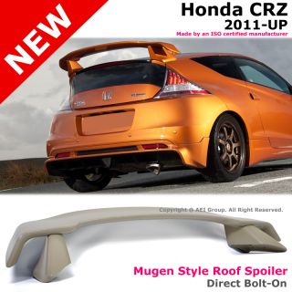 Honda crz Coupe 11 Up ABS Plastic Rear Trunk Roof Spoiler Mugen Wing