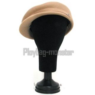 Head Wig Holder Hat Display Foam Suction Pedestal Black