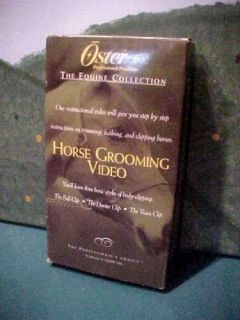  Products The Equine Collection Horse Grooming VHS Video Mint
