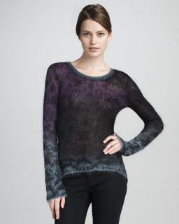 Diane von Furstenberg Ahiga Tweed Knit Sweater   