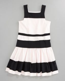 Z0XQM Baby Dior Striped Jersey Dress, Sizes 5 8