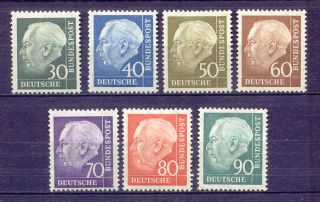 Germany 755 61 Mint 1956 57 Theodor Heuss Full Set