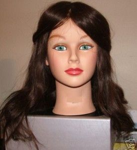 Cosmetology Female Mannequin Head 100 Real Human Hair