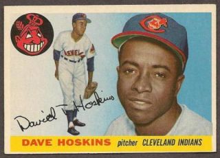 1955 Topps Baseball 133 Dave Hoskins Indians