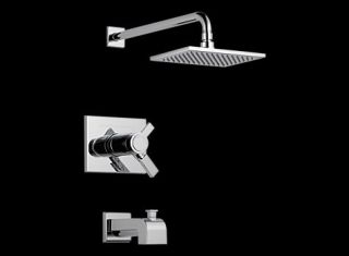 Delta Vero 1 Handle Bath Tub & Shower Faucet w/ Valve Polished Chrome