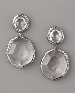 Ippolita Clear Quartz & Diamond Earrings   