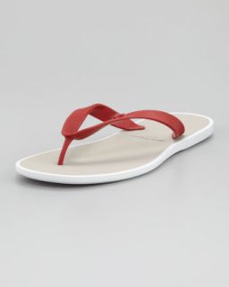 gym rubber thong sandal red $ 170