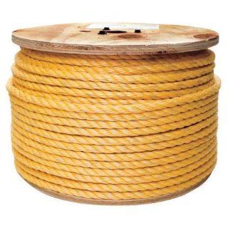 Polypropylene Rope Twisted Polypro Rope, 3/8In, 50Ft, Yellow   