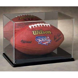 Full Size Football Display Case with a Mirror Back and