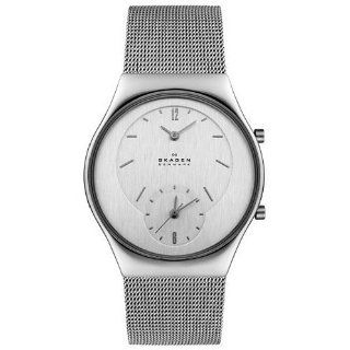 Skagen #733XLSS Unisex Dual Time Zone Functionality Mesh Band Watch