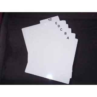 25   ALPHABET INDEXED 12inch Record Divider Cards for