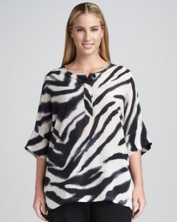 lafayette 148 new york selene zebra print top women s available in