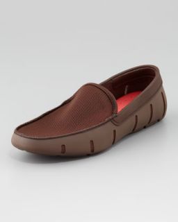 rubber mesh loafer brown $ 149