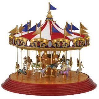 Gold Label Worlds Fair Grand Carousel Music Box Home