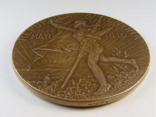 Beautiful 1910 French Bronze Medal by Hippolyte Lefebvre
