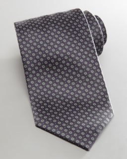 micro neat flowers tie gray $ 200