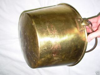 1851 Hiram w Hayden Brass Over Copper Bucket 11 in Dia