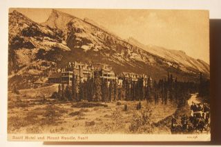 1900s Horses Stagecoach Banff Hotel MT Rundle Banff AB