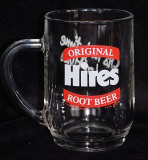 Original Hires Root Beer Glass Mug High Time for Hires 17oz Stein
