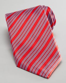 Stefano Ricci Diagonal Stripe Tie, Red/Blue   