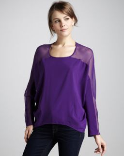  blouse available in purple $ 345 00 ramy brook gabby sheer top blouse