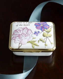 Halcyon Days Enamels A Sister is a Gift Box   