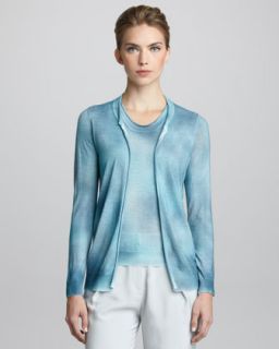 B215D Giorgio Armani Hand Painted Cashmere Cardigan