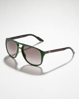  in green $ 245 00 gucci plastic aviator sunglasses green $ 245