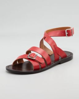  wrap sandal red available in red $ 320 00 marni double buckle flat