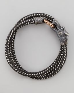  wrap bracelet black available in black $ 350 00 john hardy naga nylon