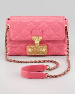 V1BFD Marc Jacobs The Single Baroque Quilted Bag, Bubblegum